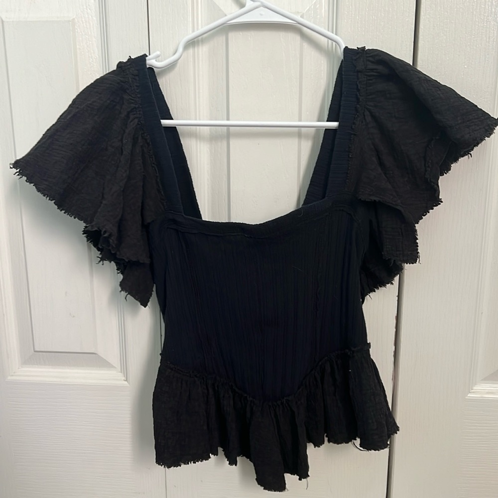 Free people ruffle shirt